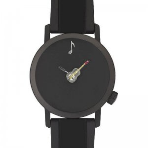 Akteo Uhr Blues Gitarre 42 black