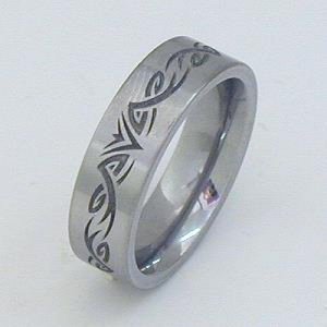 Edelstahlring Tribal6