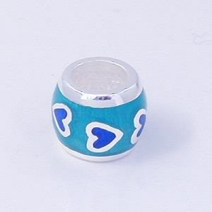 Emaillebead BB322aq-bl