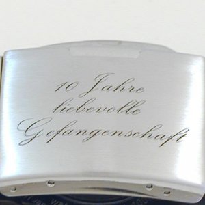 Lasergravur Schließe