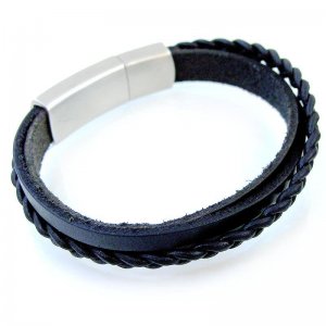 Lederarmband BERLIN schwarz GONAS6