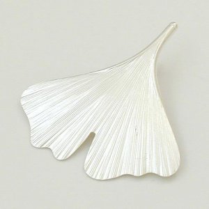 Silber Anhänger Ginkgo gross