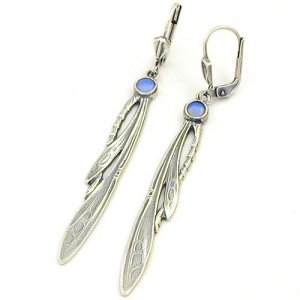 Silber Jugendstil Ohrschmuck GOOH82SI