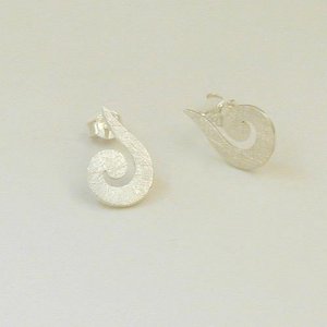 Silber Ohrstecker Spirale MXOS556