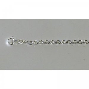 Silber Rundankerkette 3mm