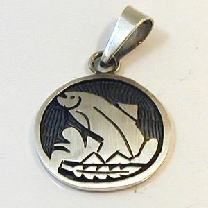 Sternzeichen Anhänger Lachs