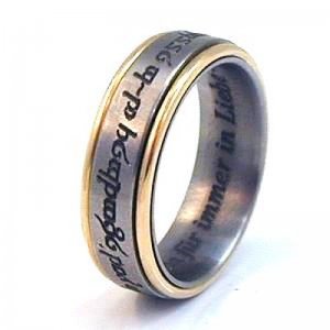 Titanringe mit Gold
