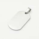 Edelstahlanhänger DogTag Gravurplatte 38x22 KA6162