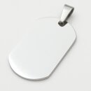 Edelstahlanhänger DogTag Gravurplatte 38x22 KA6162