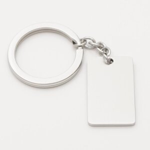 Edelstahl Schlüsselanhänger Gravurplatte KA6170