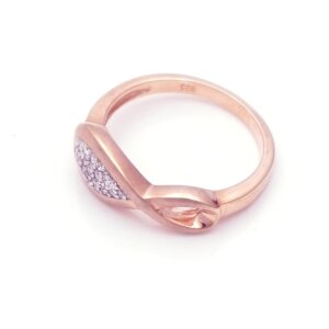 Silberring rose´gold mit Zirkonia YR297012066