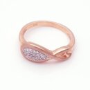 Silberring rose´gold mit Zirkonia YR297012066