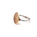 Silberring  mit Rose`vergoldung und Zirkonia 797041661