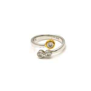 Silberring mit 3 Zirkonia YR497042010