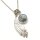 Silberkette mit Anhänger und Swarovski Kristall