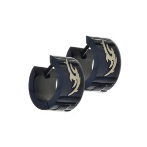 Edelstahlschmuck Tribal  Creolen KOH211