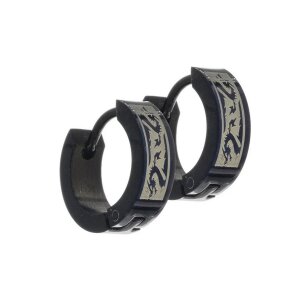 Edelstahlschmuck Creolen Drache