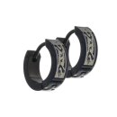 Edelstahlschmuck Creolen Drache