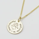 Echt Gold Anhänger Taufkette Namenskette mit Gravur...