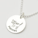 Anhänger mit Gravur Katze Tiergravur nach Wunsch GONC89