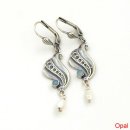 Silber Jugendstil Ohrschmuck GOOH12SI