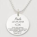 Taufkette mit Gravur Name Datum und Taufspruch GONC105