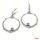 Silber Jugendstil Ohrschmuck GOOH50SI