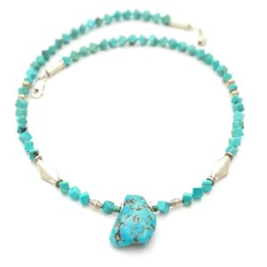 Edelsteinkette mit Türkisen SB17