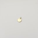 Echt Gold 585 Anhänger 10mm Samtmatt GONA27matt