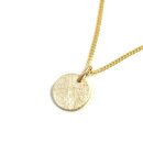 Echt Gold 585 Kette mit Anhänger 10mm Eismatt GONC25