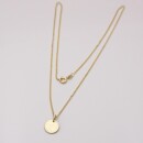Echt Gold 585 Kette mit Anhänger 10mm Eismatt GONC25