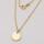 Echt Gold 585 Kette mit Anhänger 10mm Eismatt GONC25
