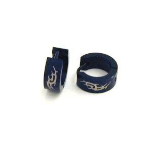 Edelstahlschmuck Blackline Creolen KOHE218