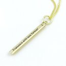 Gold Anhänger beMINE mit Lasergravur