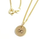 Echt Gold Kette mit Anhänger 10mm samtmatt inkl,...