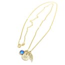 Echt Gold Kette mit Anhänger 10mm Eismatt inkl,...