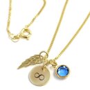 Echt Gold Kette mit Anhänger 10mm samtmatt inkl,...