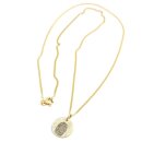 Echt Gold Kette mit 13mm Anhänger Fingerprint Lasergravur inkl, GONC36