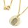 Echt Gold Kette mit 13mm Anhänger Fingerprint Lasergravur inkl, GONC36