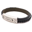 Lederarmband BERLIN inkl, Lasergravur GONAS6schwarz