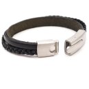 Lederarmband BERLIN inkl, Lasergravur GONAS6schwarz