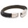 Lederarmband BERLIN inkl, Lasergravur GONAS6schwarz