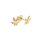 Goldschmuck Ohrstecker Hanfblatt GOOS3-333