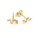 Goldschmuck Ohrstecker Schlange GOOS13-333
