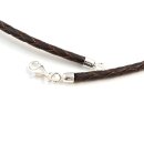 Geflochtenes Lederband 3mm verschiedene Farben