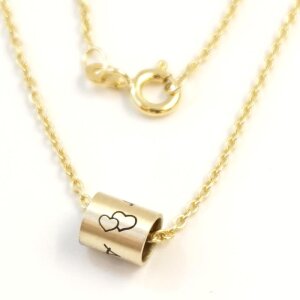 Goldkette mit individuell gravierter Goldrolle GONC45