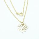 Goldkette mit Anhänger Lotusblüte GONC48