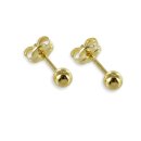 Goldschmuck 3mm Kugel Ohrstecker 205OS3090