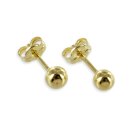 Goldschmuck 4mm Kugel Ohrstecker 205OS3091