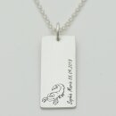 Sternzeichenkette mit Lasergravur GONC47